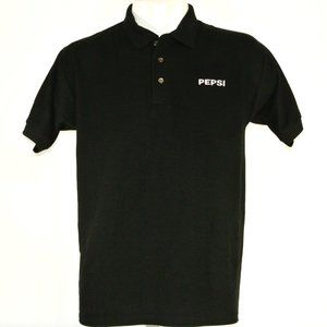 PEPSI Employee Uniform Polo Shirt Black NEW Size S Small